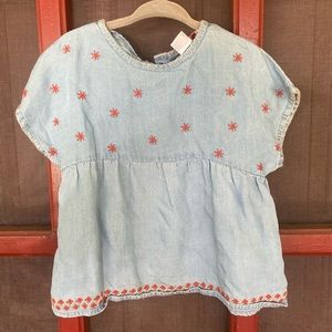 ZARA blouse with button up in back. Loose fitting, very soft.